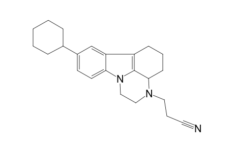 3-(8-Cyclohexyl-2,3,3a,4,5,6-hexahydro-1H-pyrazino[3,2,1-j,k]carbazol-3-yl)propionitrile