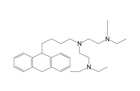 Anthracene, 9,10-dihydro-9-(N,N-bis[2-(diethylamino)ethyl]amino-1-butyl)-