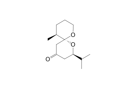 (2R,6R,11S)-11-Methyl-2-(1-(methyl)ethyl)-1,7-dioxaspiro[5.5]undecan-4-one