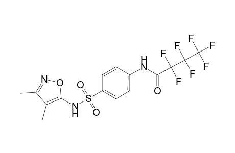 N-(4-{[(3,4-dimethyl-5-isoxazolyl)amino]sulfonyl}phenyl)-2,2,3,3,4,4,4-heptafluorobutanamide