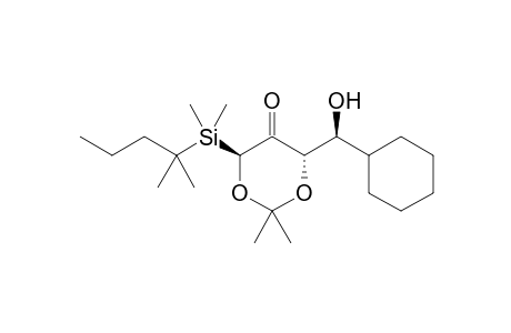 (S,S,S')-4-(Dimethyl-tert-hexylsilyl)-2,2-dimethyl-6-(cyclohexyl(hydroxy)methyl)-1.3-dioxan-5-one