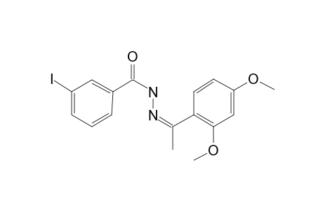 N'-[(Z)-1-(2,4-Dimethoxyphenyl)ethylidene]-3-iodobenzohydrazide