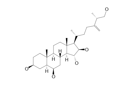 (25R)-24-METHYL-5-ALPHA-CHOLEST-24(28)-EN-3-BETA,6-BETA,15-ALPHA,16-BETA,26-PENTOL