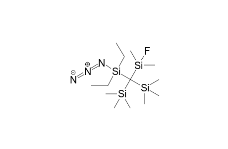 azido-diethyl-[[fluoranyl(dimethyl)silyl]-bis(trimethylsilyl)methyl]silane