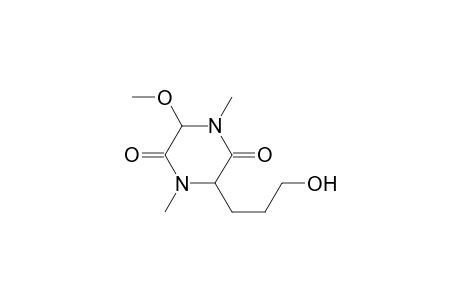 2,5-Piperazinedione, 3-(3-hydroxypropyl)-6-methoxy-1,4-dimethyl-