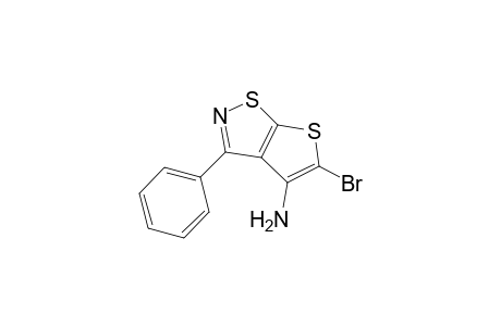 Thieno[3,2-d]isothiazol-4-amine, 5-bromo-3-phenyl-