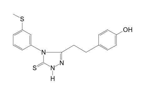 3-(p-hydroxyphenethyl)-4-[m-(methylthio)phenyl]-delta square-1,2,4-triazoline-5-thione