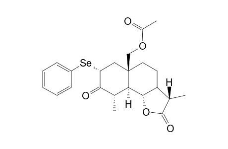 3-Oxo-14-acetoxy-2.alpha.-(phenylseleneyl)-5,alpha.H,4,6,11.beta.H-eudesman-12,6-olide