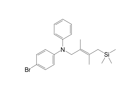 4-bromo-N-[(E)-2,3-dimethyl-4-trimethylsilyl-but-2-enyl]-N-phenyl-aniline