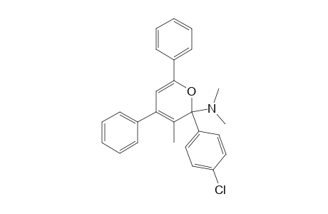 2-Dimethylamino-3-methyl-2-(4-chlorophenyl)-4,6-diphenyl-2H-pyrane