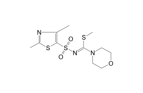 N-[(2,4-dimethyl-5-thiazolyl)sulfonyl]thio-4-morpholinecarboximidic acid, methyl ester