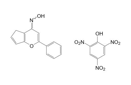 2-phenylcyclopenta[b]pyran-4(5H)-one, oxime, picrate