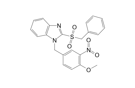 1H-1,3-Benzimidazole, 1-[(4-methoxy-3-nitrophenyl)methyl]-2-[(phenylmethyl)sulfonyl]-