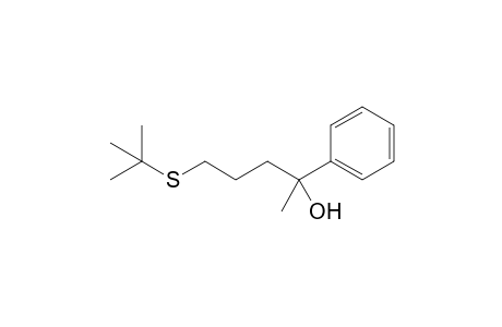 1-Methyl-4-(1,1-dimethylethylthio)-1-phenyl-1-butanol