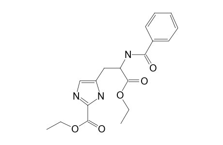 Histidin-2-oic acid, N-benzoyl-, diethyl(ester)