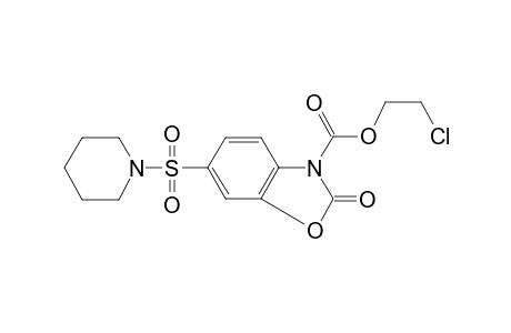 2-Oxo-6-(piperidine-1-sulfonyl)-benzooxazole-3-carboxylic acid 2-chloro-ethyl ester