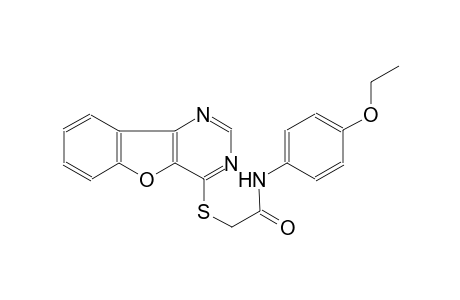 2-([1]benzofuro[3,2-d]pyrimidin-4-ylsulfanyl)-N-(4-ethoxyphenyl)acetamide