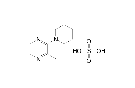 2-methyl-3-piperidinopyrazine, sulfate(1:1) (salt)