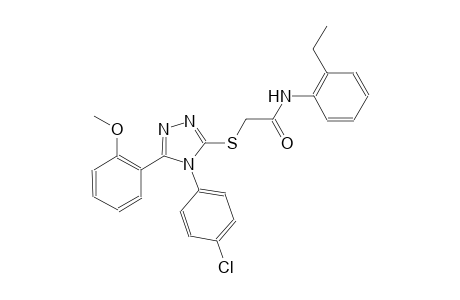 2-{[4-(4-chlorophenyl)-5-(2-methoxyphenyl)-4H-1,2,4-triazol-3-yl]sulfanyl}-N-(2-ethylphenyl)acetamide