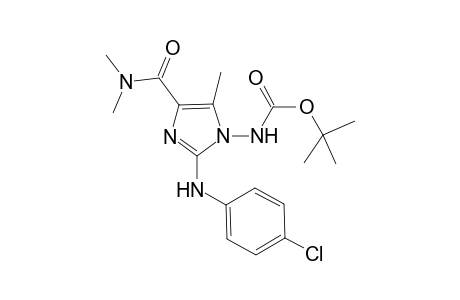 Tert-Butyl [2-[(4-chlorophenyl)amino]-4-[(dimethylamino)-carbonyl]-5-methyl-1H-imidazol-1-yl]carbamate
