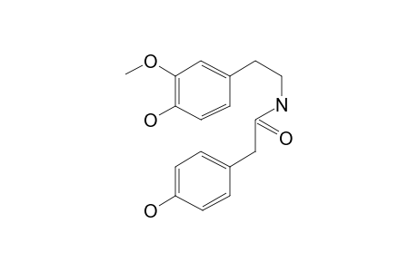 Benzeneethanamine, N-[[4-hydroxyphenyl]acetyl]-4-hydroxy-3-methoxy-