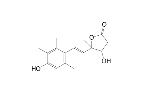 (E)-4-hydroxy-5-(4-hydroxy-2,3,6-trimethylstyryl)-5-methyldihydrofuran-2(3H)-one