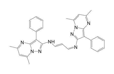 Pyrazolo[1,5-a]pyrimidin-2-amine, N-[3-[(5,7-dimethyl-3-phenylpyrazolo[1,5-a]pyrimidin-2-yl)amino]-2-propenylidene]-5,7-dimethyl-3-phenyl-