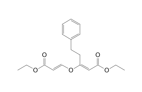 (E,E)-Diethyl 5-(2-phenylethyl)-4-oxahepta-2-5-dien-1,7-dioate