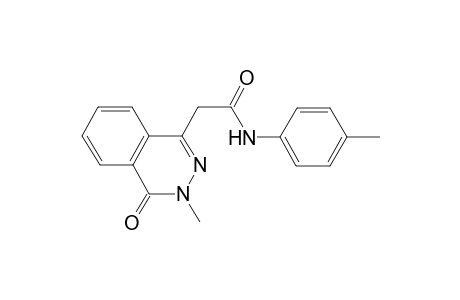 2-(3-Methyl-4-oxo-3,4-dihydro-1-phthalazinyl)-N-(4-methylphenyl)acetamide