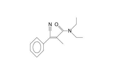 (E)-3-Cyano-N,N-diethyl-2-methyl-3-phenyl-2-propenamide