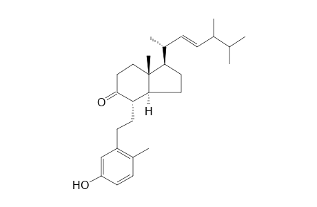 (1R,3aS,4S,7aR)-1-[(E,2R)-5,6-dimethylhept-3-en-2-yl]-4-[2-(5-hydroxy-2-methylphenyl)ethyl]-7a-methyl-2,3,3a,4,6,7-hexahydro-1H-inden-5-one