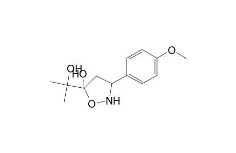 5-(1-Hydroxy-1-methyl-ethyl)-3-(4-methoxy-phenyl)-isoxazolidin-5-ol