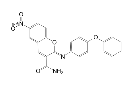 (2Z)-6-nitro-2-[(4-phenoxyphenyl)imino]-2H-chromene-3-carboxamide