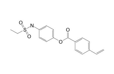 Benzoic acid, 4-ethenyl-, 4-[(ethylsulfonyl)amino]phenyl ester