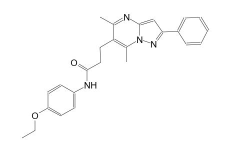 pyrazolo[1,5-a]pyrimidine-6-propanamide, N-(4-ethoxyphenyl)-5,7-dimethyl-2-phenyl-