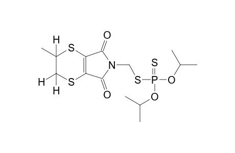 5,6-dihydro-N-(mercaptomethyl)-5-methyl-p-dithiin-2,3-dicarboximide, S-ester with O,O-diisopropyl phosphorodithioate