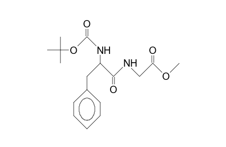 2-[[2-(Tert-butoxycarbonylamino)-3-phenyl-propanoyl]amino]acetic acid methyl ester