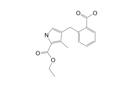 2-[(5-carbethoxy-4-methyl-1H-pyrrol-3-yl)methyl]benzoic acid