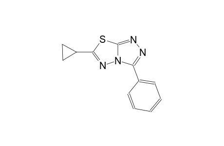 [1,2,4]triazolo[3,4-b][1,3,4]thiadiazole, 6-cyclopropyl-3-phenyl-