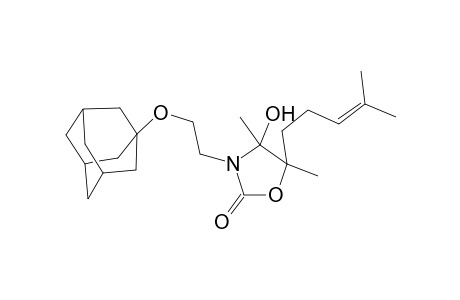 3-[2-(Adamantan-1-yloxy)-ethyl]-4-hydroxy-4,5-dimethyl-5-(4-methyl-pent-3-enyl)-oxazolidin-2-one