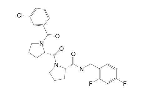 (S)-1-((3-Chlorobenzoyl)-L-prolyl)-N-(2,4-difluorobenzyl)pyrrolidine-2-carboxamide