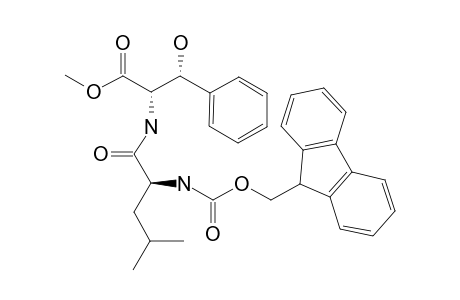 (2S,3R)-2-[[(2S)-2-(9H-fluoren-9-ylmethoxycarbonylamino)-4-methyl-pentanoyl]amino]-3-hydroxy-3-phenyl-propionic acid methyl ester