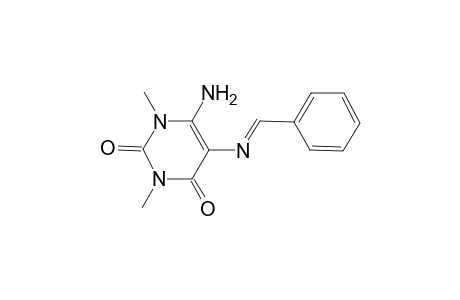 2,4(1H,3H)-pyrimidinedione, 6-amino-1,3-dimethyl-5-[[(E)-phenylmethylidene]amino]-