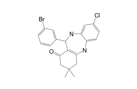 11-[(META-BROMO)-PHENYL]-8-CHLORO-3,3-DIMETHYL-2,3,4,5,10,11-HEXAHYDRO-1H-DIBENZO-[B,E]-[1,4]-DIAZEPIN-1-ONE