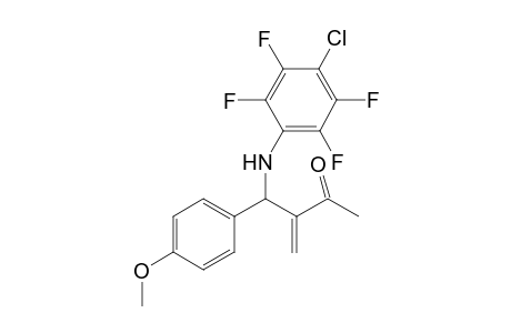 3-[(4-Chloro-2,3,5,6-tetrafluorophenylamino)(4-methoxyphenyl)lmethyl]but-3-en-2-one