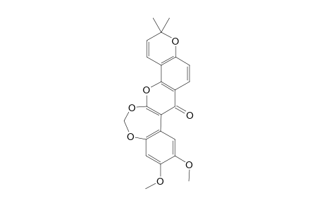 13-homo-13-oxa-6a,12a-dehydrodeguelin