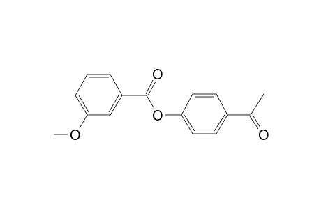 Benzoic acid, 3-methoxy-, 4-acetylphenyl ester