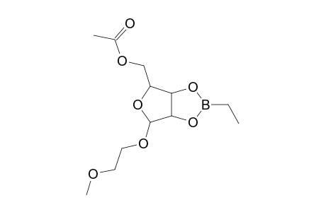 beta-D-LYXOFURANOSIDE, 1-O-(2-METHOXYETHYL)-5-O-ACETYL-2,3-O-ETHYLBORANDIYL-