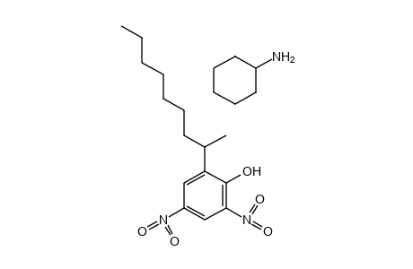 2,4-dinitro-6-(1-methyloctyl)phenol, compound with cyclohexylamine (1:1)