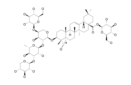 #1;3-O-BETA-D-XYLOPYRANOSYL-(1->3)-ALPHA-L-RHAMNOPYRANOSYL-(1->2)-[BETA-D-GLUCOPYRANOSYL-(1->4)]-ALPHA-L-ARABINOPYRANOSYL-GYPSOGENIN-28-O-BETA-D-GLUCOPYRANOSYL